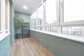 Отделка балкона гипсокартоном с покраской