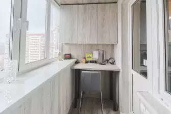 Отделка ламинатом лоджии Сапожок с утеплением