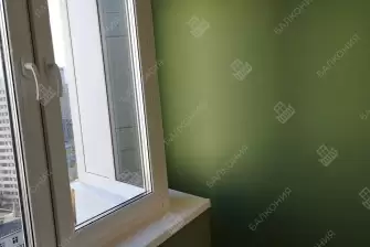 Остекление и отделка балкона Сапожок  гипсокартоном под покраску и ламинатом