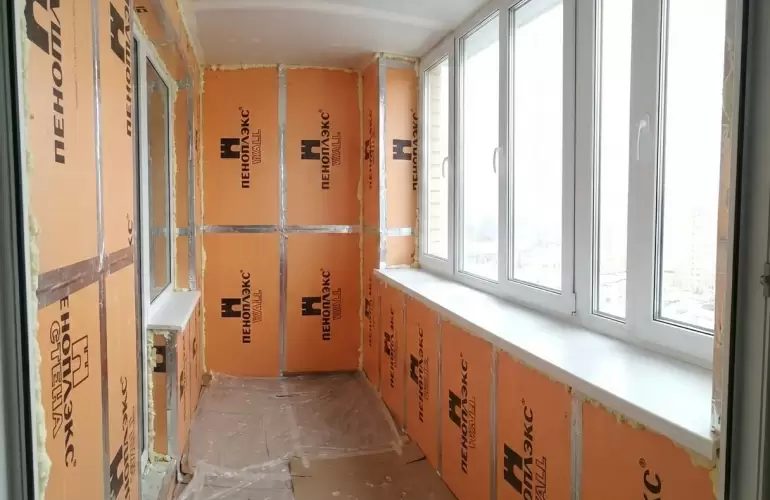 Утепление балкона под зону хранения